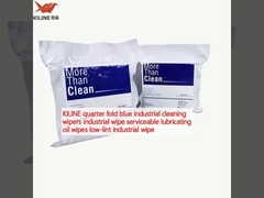 KILINE quarter fold blue industrial cleaning wipers industrial wipe serviceable lubricating oil wipes low-lint industrial wipe



