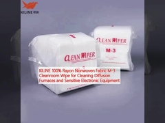 KILINE 100% Rayon Nonwoven Fabric M-3 Cleanroom Wipe for Cleaning Diffusion Furnaces and Sensitive Electronic Equipment



