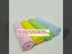 KILINE Multi Color Micro Fibre Towel Customization Logo Microfiber Cleaning Cloths for Car