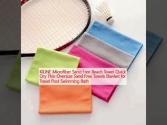 KILINE Microfiber Sand Free Beach Towel Quick Dry Thin Oversize Sand Free Towels Blanket for Travel Pool Swimming Bath