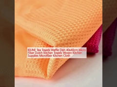 KILINE Tea Towels Waffle Dish 40x40cm Micro Fiber Dutch Kitchen Towels Woven Kitchen Supplies Microfiber Kitchen Cloth 