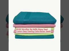 KILINE Microfiber Big Waffle Weave Towel Custom Deep Cleaning Cloths Kitchen Towels
