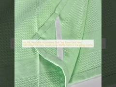 KILINE Reusable Absorbent Dish Tea Towel Lint Free Microfiber Kitchen Towels Gray Waffle Pattern Cleaning Cloths