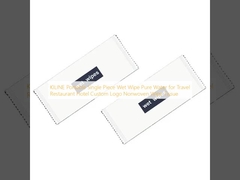 KILINE Portable Single Piece Wet Wipe Pure Water for Travel Restaurant Hotel Custom Logo Nonwoven Wipe Tissue