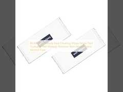 KILINE Eco-Friendly Face Cleaning Wipes Single Pack Flushable Wet Makeup Remover Non-Woven Fabric Alcohol-Free