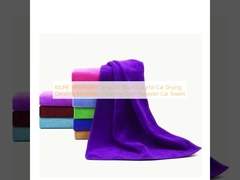 KILINE Wholesale Cheap 30*30cm Colorful Car Drying Detailing Microfiber Cleaning Cloth Polyester Car Towels