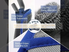KILINE High Quality 1200gsm 600gsm Custom Size Car Wash Towel Twisted Loop Microfiber Car Drying Towel 