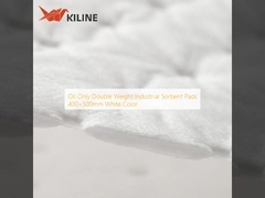 Oil Only Double Weight Industrial Sorbent Pads 400×500mm White Color